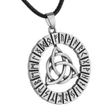 Celtic Knot and Elder Futhark Runes Pendant