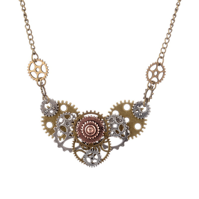 gear necklace Steampunk Necklace Gear Retro Necklace Pendant Fashion Accessory for Women
