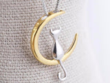 'Lucky Luna Cat' Necklace - 925 Sterling Silver