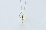 'Lucky Luna Cat' Necklace - 925 Sterling Silver