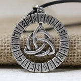 Celtic Knot and Elder Futhark Runes Pendant