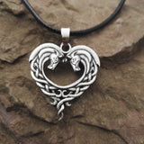 Celtic Equine Heart Necklace