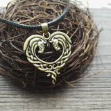 Celtic Equine Heart Necklace