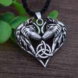 'Heart of the Wolf' Celtic Pendant Necklace
