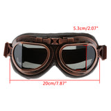 Steampunk Vintage Motorcycle Aviator Goggles Dimensions 