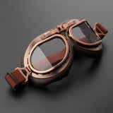 Steampunk Vintage Motorcycle Aviator Goggles Clear