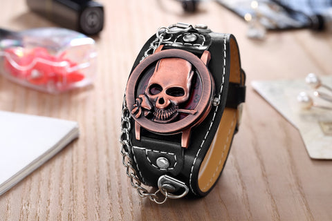Gothic Skull Watch Cuff