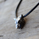 Wolf's Head Pendant Necklace