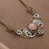 'Grinds My Gears' Steampunk Necklace