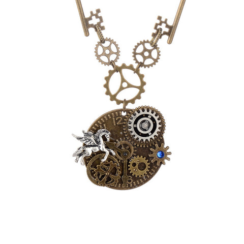 'The Pegasus' Steampunk Necklace