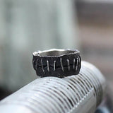 'All Stitched Up' Gothic Horror Ring