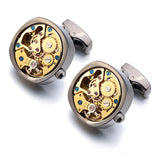 Square Moveable Gear Cufflinks
