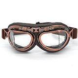 Steampunk Vintage Motorcycle Aviator Goggles Clear