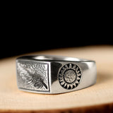 Men's Feather Ring - 925 Sterling Silver