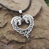 Celtic Equine Heart Necklace