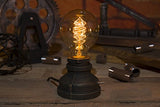 Wrought Iron Steampunk Lamp