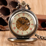 Steampunk Mechanical Hand-Wound Pocket Watch