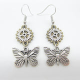 Steampunk Butterfly Earrings