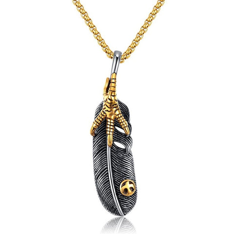 Feather and Claw Necklace