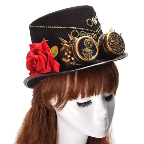 Full Size Handcrafted Steampunk Top Hat – Steampunk Oddities