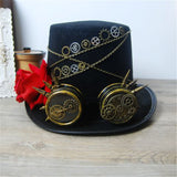 Full Size Handcrafted Steampunk Top Hat
