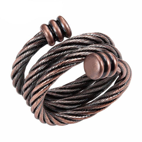 Antique Copper "Spring" Ring