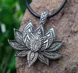 Lotus Flower Pendant Necklace