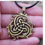 'Celtic Serpents' Pendant Necklace