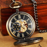 'Luxury of Time' Mechanical Hand-Wound Pocket Watch - Bronze